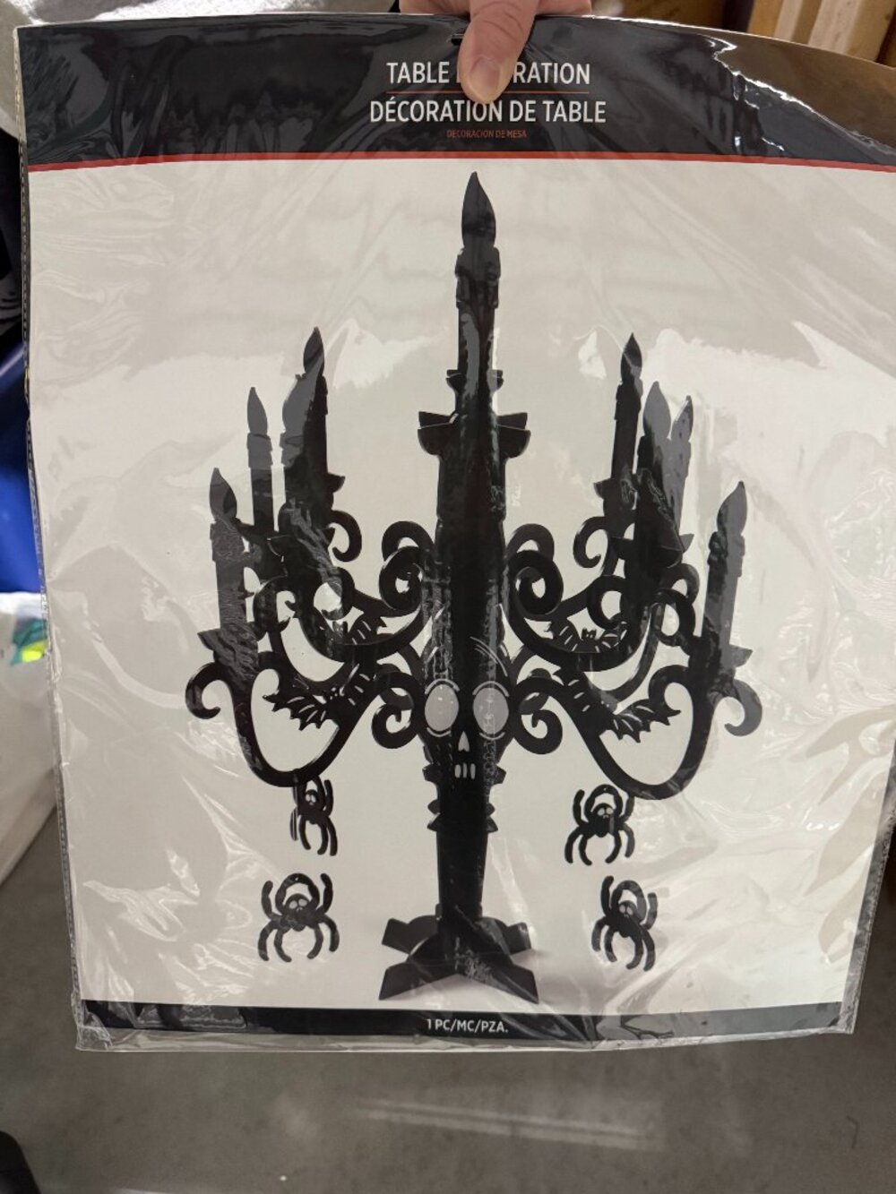 Halloween candelabra table decoration